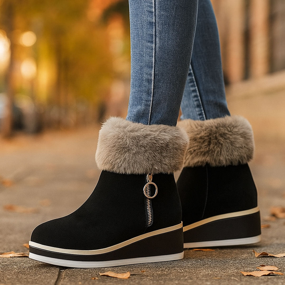 NARIA ZIP COMFORT PLATFORM BOOT