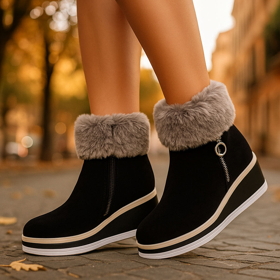 NARIA ZIP COMFORT PLATFORM BOOT