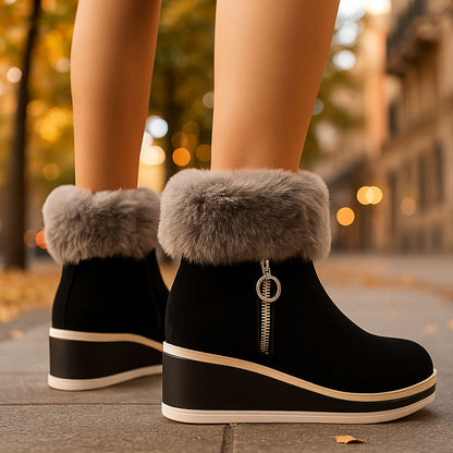 NARIA ZIP COMFORT PLATFORM BOOT