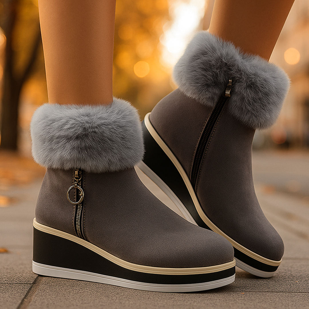 NARIA ZIP COMFORT PLATFORM BOOT