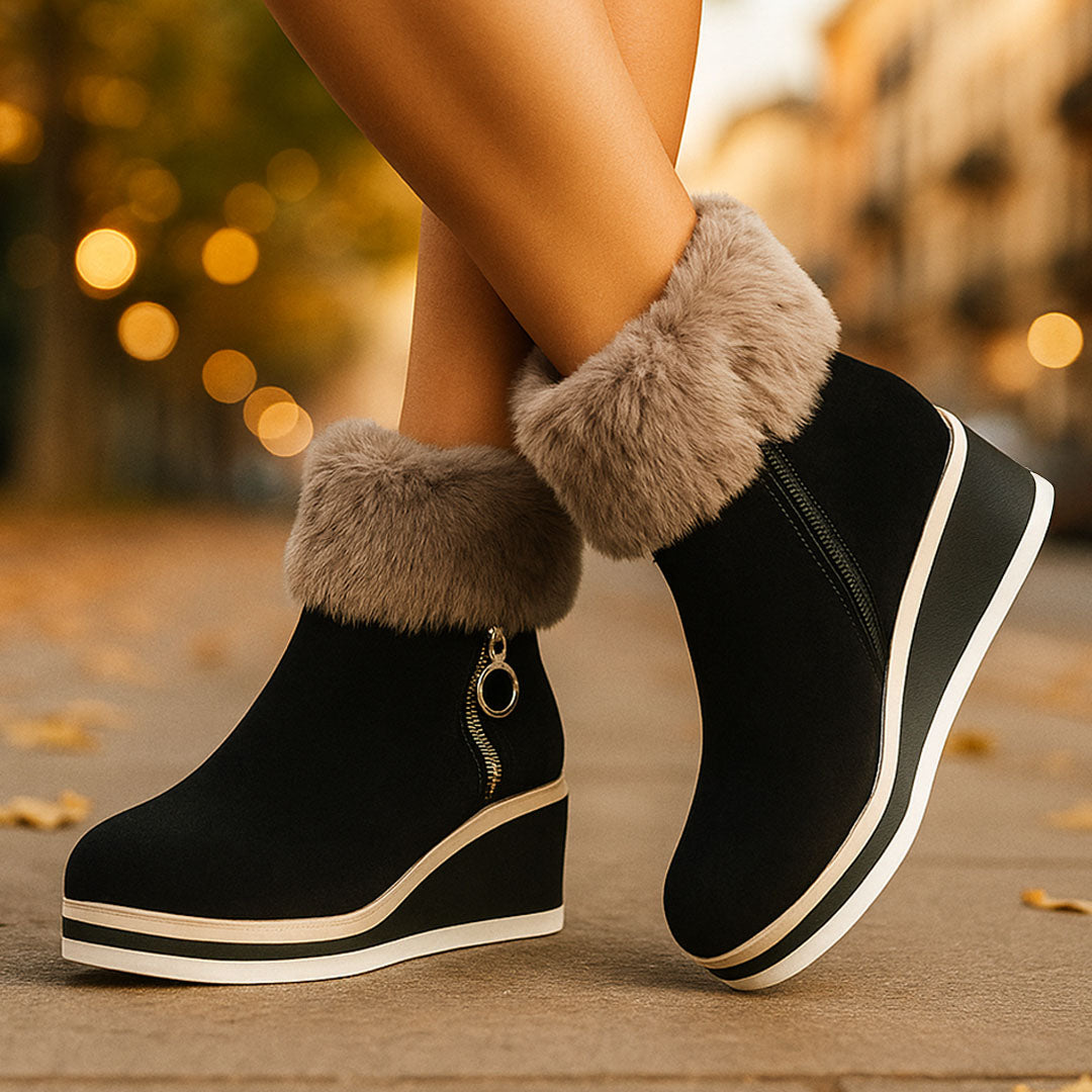 NARIA ZIP COMFORT PLATFORM BOOT