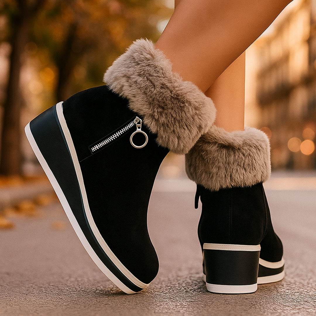 NARIA ZIP COMFORT PLATFORM BOOT